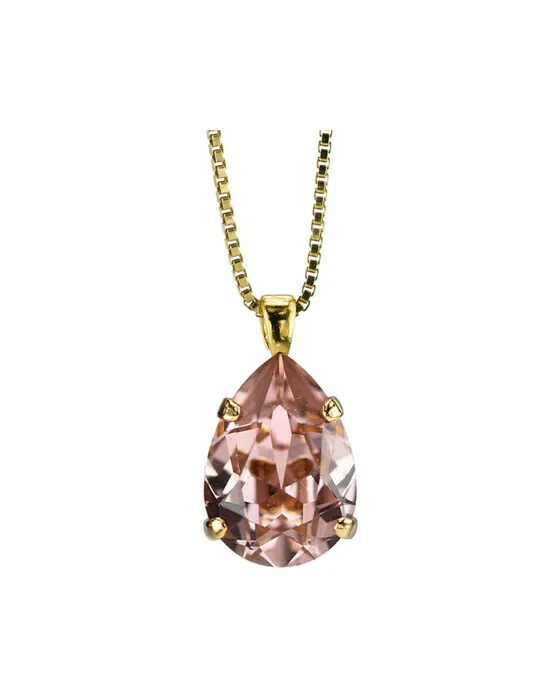 Mini Drop Necklace Vintage Rose
