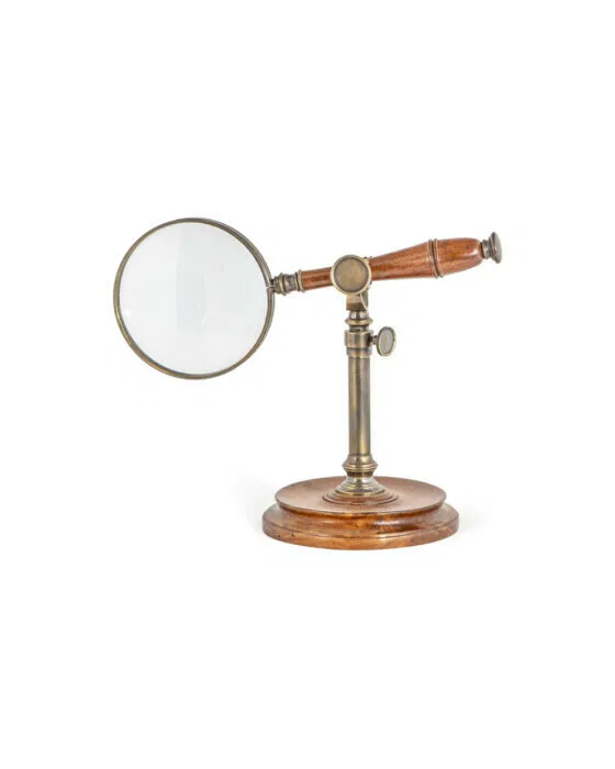 Magnifying Glass With Stand, Bronzed
