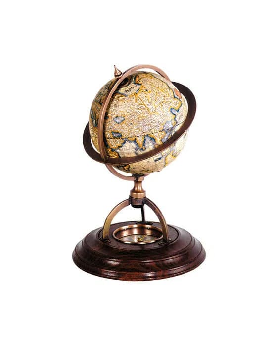 Terrestrial Globe With Compass