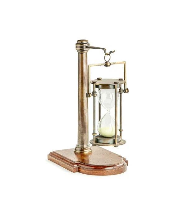 Sanduhr mit Ständer 30 Minuten Bronze