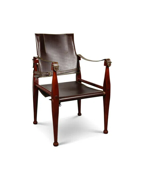 Bridle Leather Campaign Chair