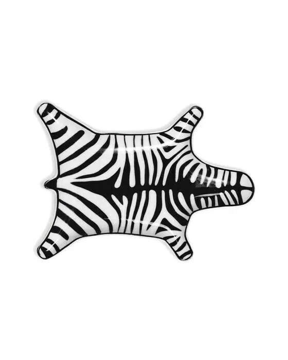 Zebra Dekoschale schwarz