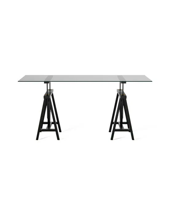 Trestle Schreibtisch Modern Black