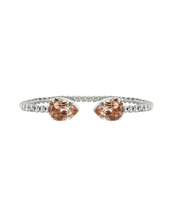 Mini Drop Bracelet Vintage Rose Rhodium