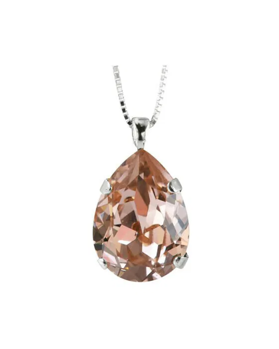 Classic Drop halsband Vintage Rose Rhodium