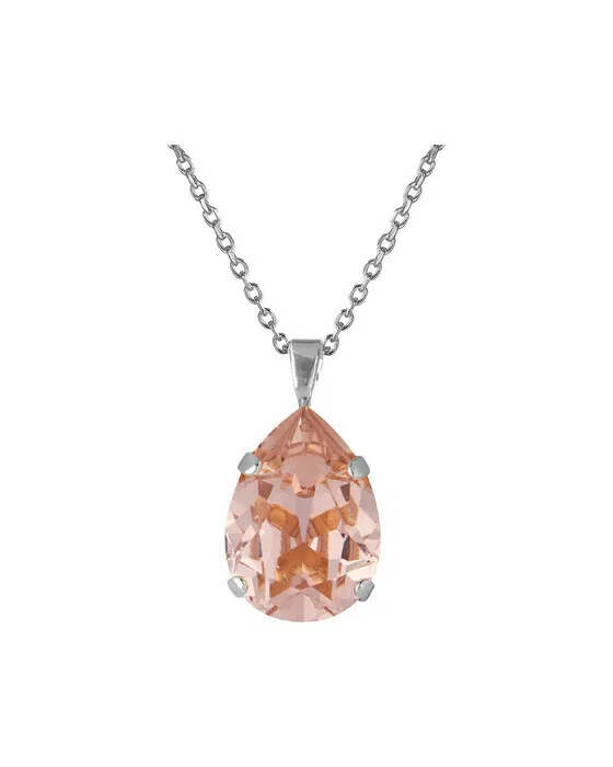Mini Drop Necklace Vintage Rose Rhodium
