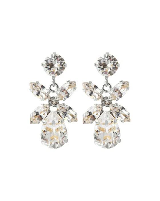 Mini Dione Earrings Crystal Rhodium
