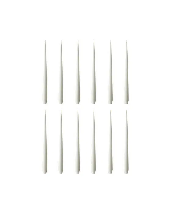 Taper Candles Pure White 12-pack