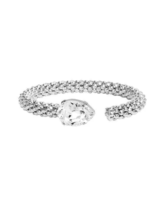 Classic Rope Bracelet Crystal Rhodium