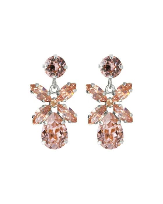 Mini Dione Earrings Vintage Rose Rhodium