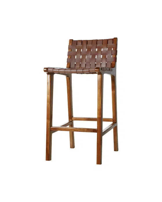 Porto Barhocker cognac niedrig