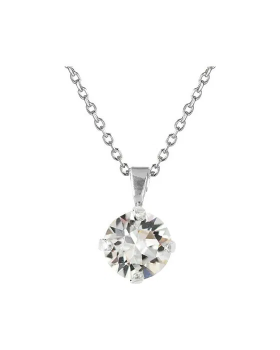 Classic Petite Necklace Crystal Rhodium