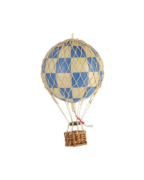 Floating The Skies Luftballon blau kariert