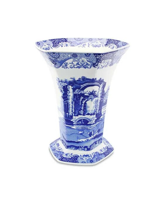 Blue Italian Vase Blue/White