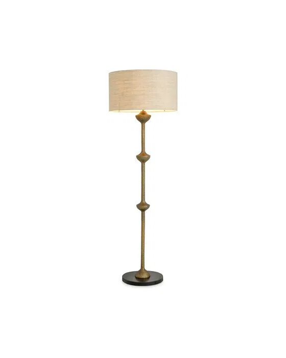 Lucente Stehleuchte antik messing