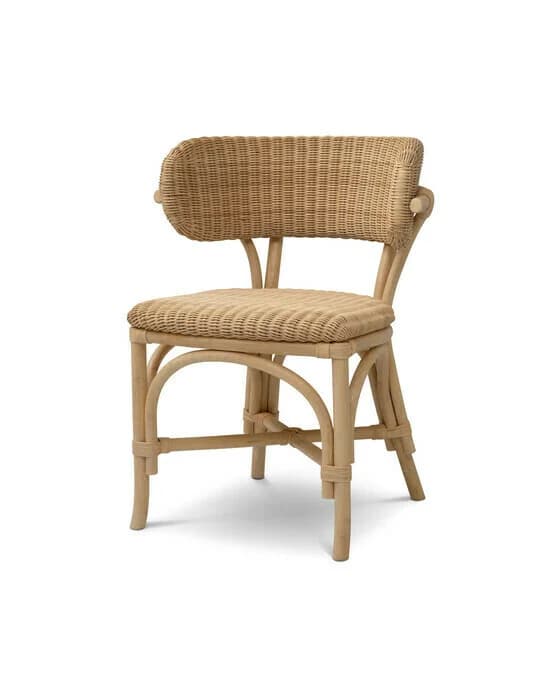 Ewan Essstuhl aus Rattan