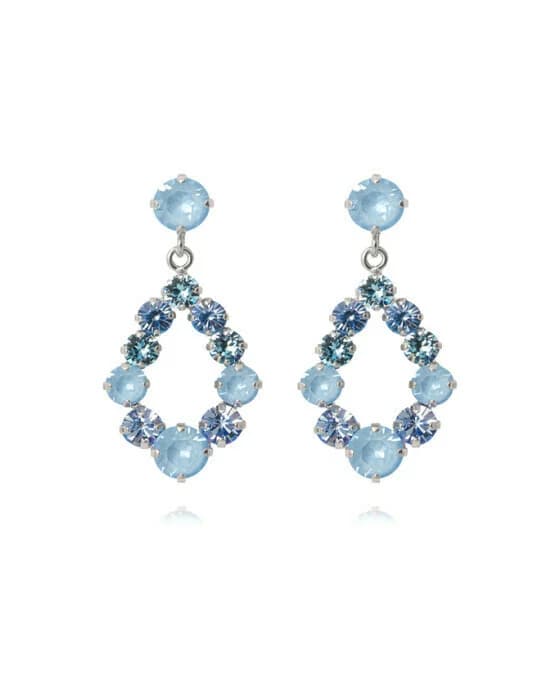 Mini Delia Ohrringe Sky Combo Rhodium
