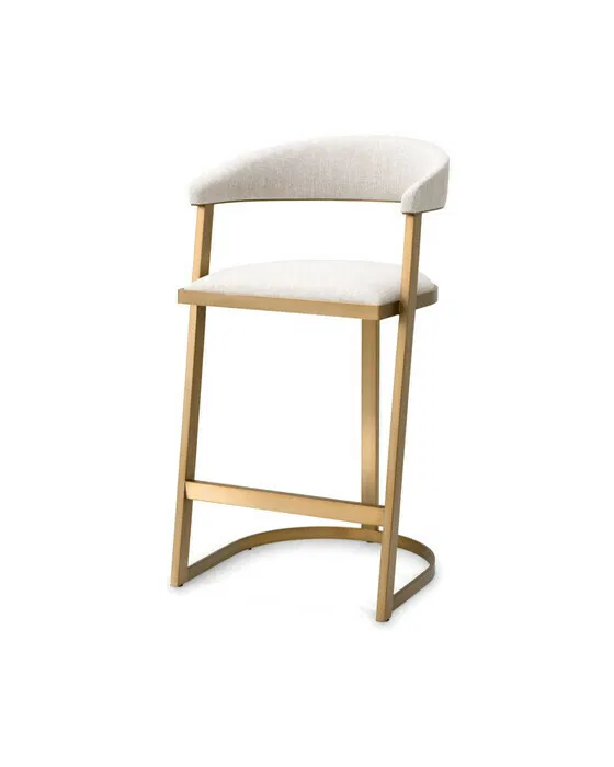 Dexter Bar Stool Brushed Brass