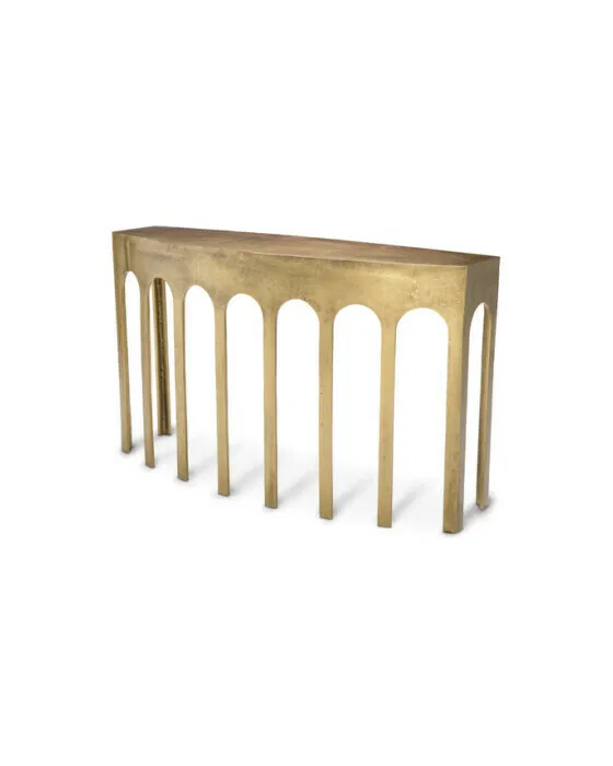 Gardini Console Table Vintage Brass