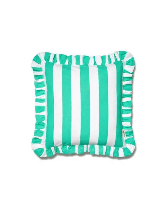 Ruffle Stripes kissenbezug Sage