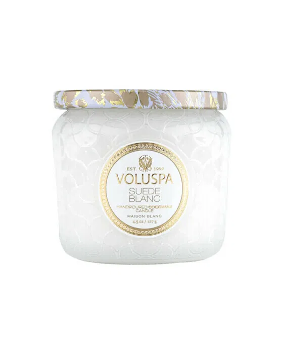 Suede Blanc Scented Candle Petite Jar