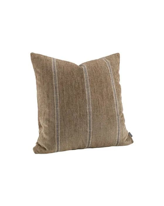Serena kissenbezug stripe chestnut