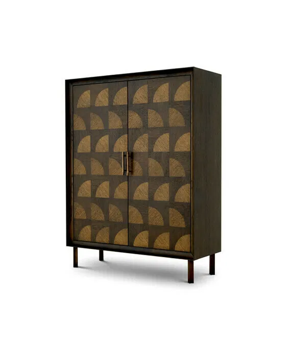 Kumo Schrank dunkelbraunes Eichenfurnier