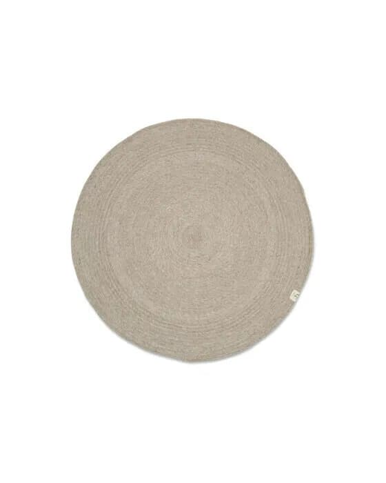 Merino Rug Round Oat