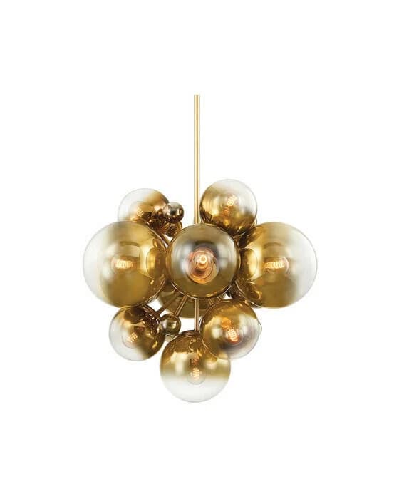 Kyoto Kronleuchter Vintage Brass