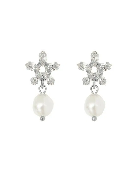 Emmy ohrringe pearl/crystal rhodium