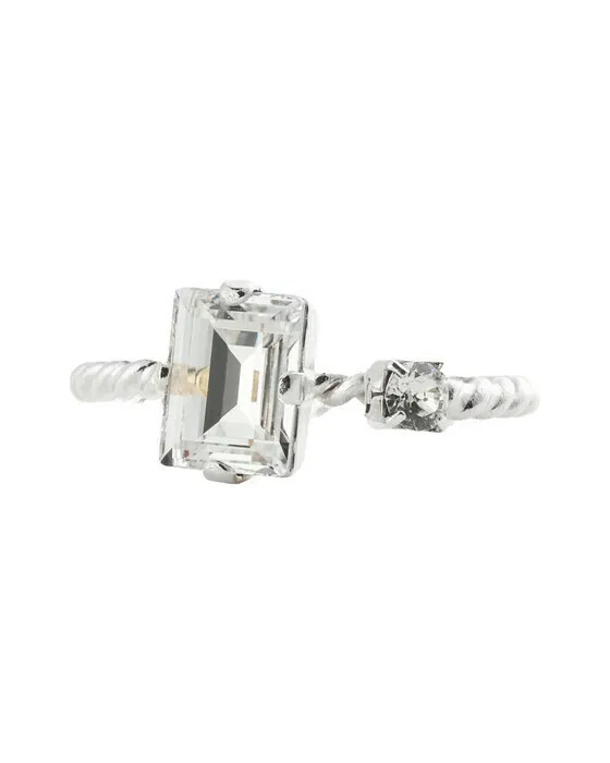 Diora-Ring rhodium crystal