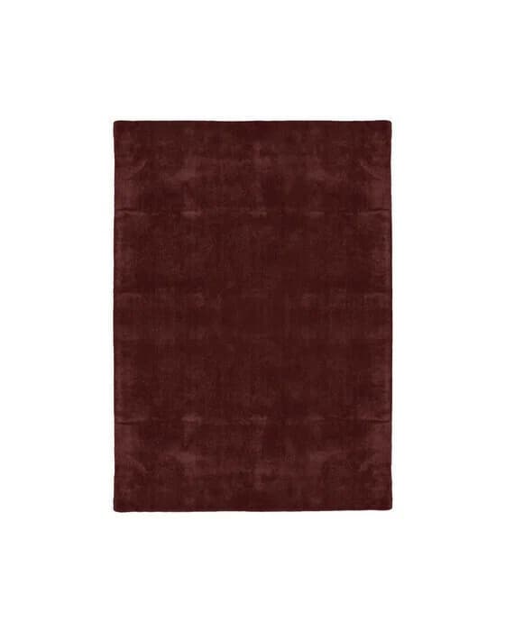 Solid Rug Burgundy