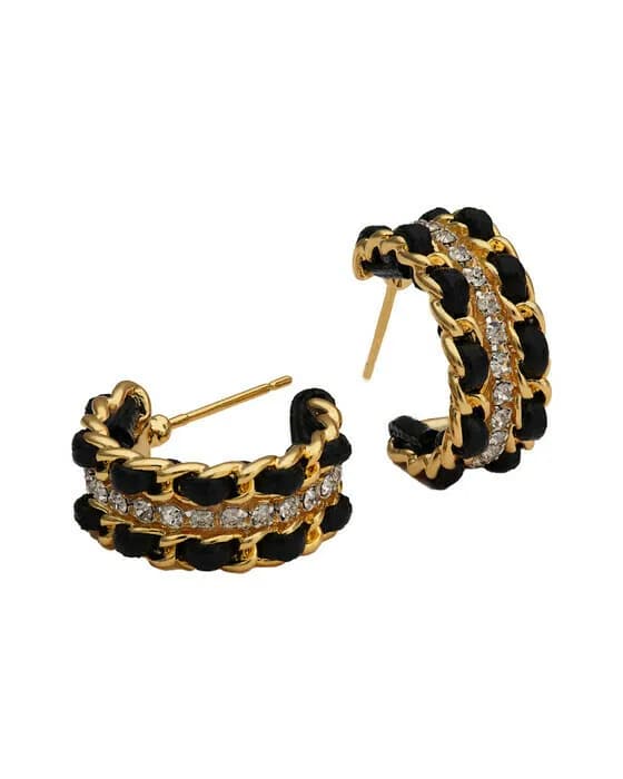 Coco Hoops Ohrringe Jet