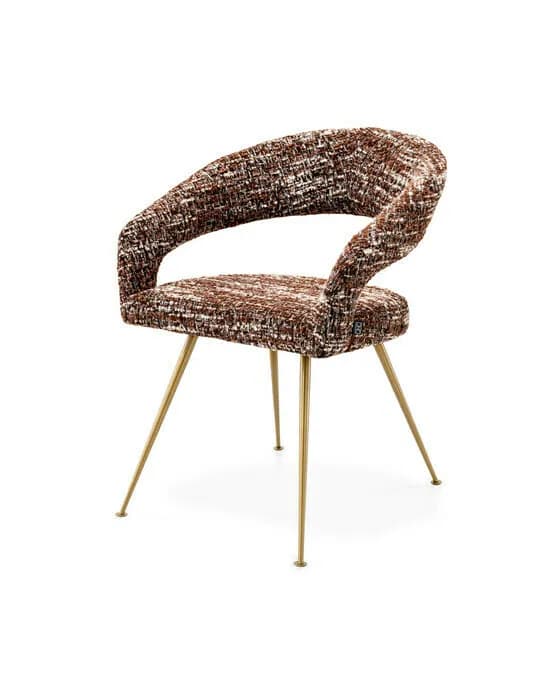 Bravo Dining Chair Bouclé Sonata Red