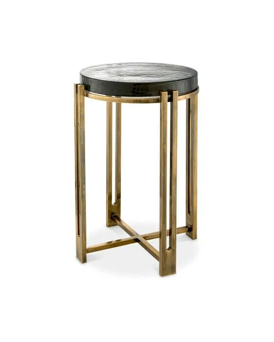 Claremont Side Table Vintage Brass