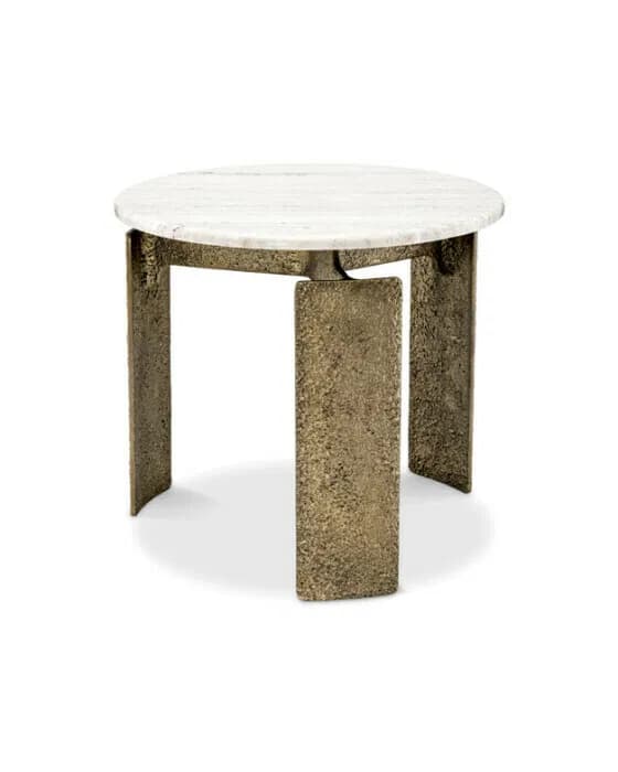 Bodega Side Table Vintage Brass