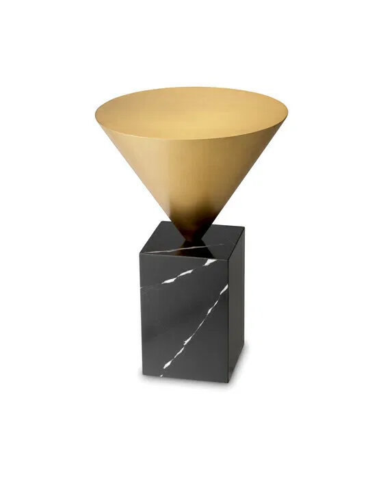 Nota Side Table Black Marble
