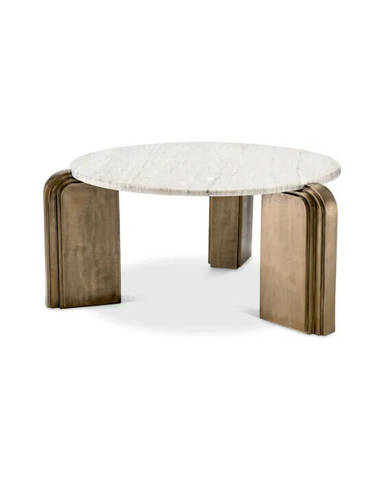 Albion Coffee Table Antique Brass