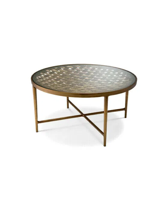 Sorrento Coffee Table Antique Brass
