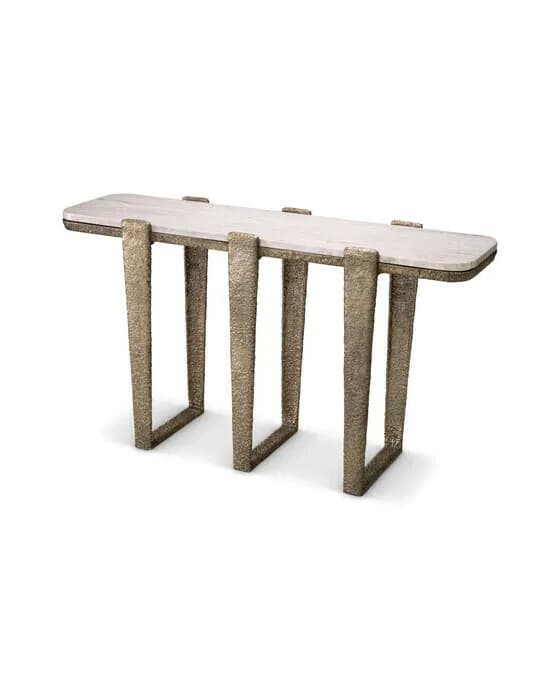 Orinda Console Table Antique Brass
