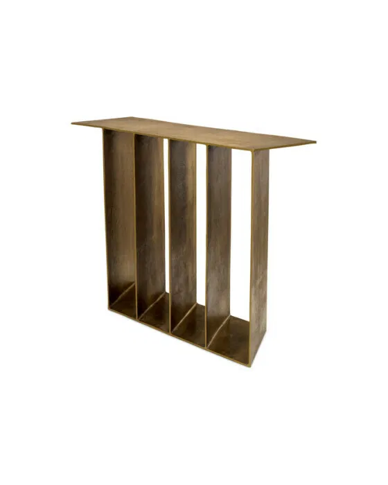 San Vito Console Table Antique Brass