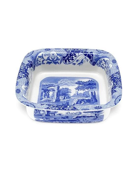 Blue Italian quadratische Servierschale blau/weiß