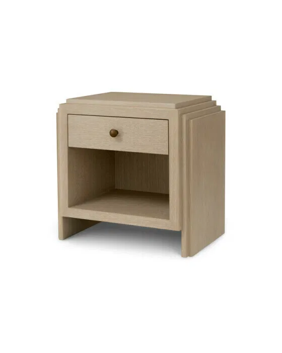 ArtDeco Beistelltisch Eichenfurnier Gewaschen