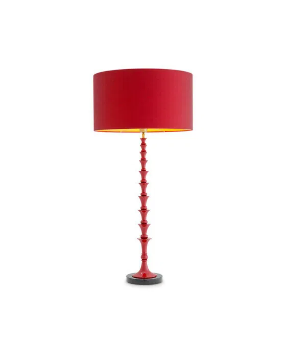 Arabella Tischlampe bordeaux red finish