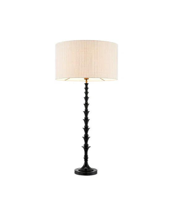 Arabella Tischlampe Piano Black Finish