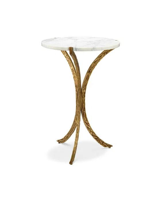 Emmeline Side Table Vintage Brass