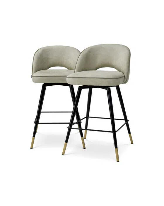 Cliff Bar Stool Mayer Silver Set of 2