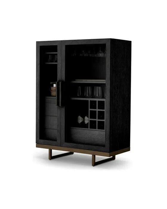 Connaught Bar Cabinet Charcoal Grey
