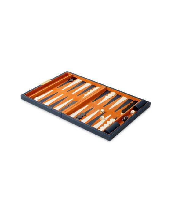 South Shore Backgammon Set blau