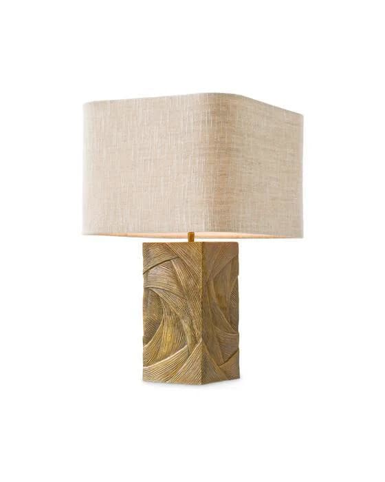 Bandol Tischlampe antikes Messing